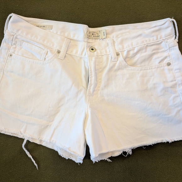 Lucky Brand Crisp White Denim Shorts - Picture 1 of 3